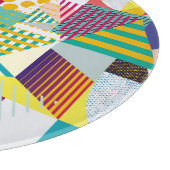 装飾幾何学的、抽象芸術シームレスなパターン。 カッティングボード (角)