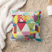 装飾幾何学的、抽象芸術シームレスなパターン。 クッション (ブランケット)