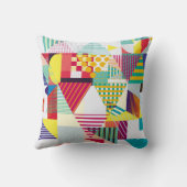 装飾幾何学的、抽象芸術シームレスなパターン。 クッション (裏面)