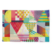 装飾幾何学的、抽象芸術シームレスなパターン。 枕カバー (裏面)