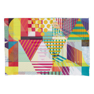 装飾幾何学的、抽象芸術シームレスなパターン。 枕カバー