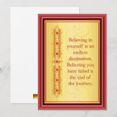 装飾感動的デザインのエレガント引用文 (正面/裏面)