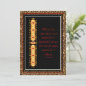 装飾感動的デザインのエレガント引用文 (スタンド正面)