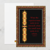 装飾感動的デザインのエレガント引用文 (正面/裏面)