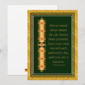 装飾感動的デザインのエレガント引用文 (正面/裏面)