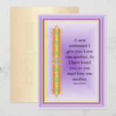 装飾感動的デザインのエレガント引用文 招待状 (正面/裏面)