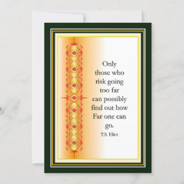 装飾感動的デザインのエレガント引用文 招待状