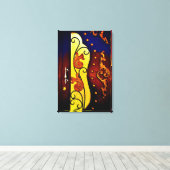 装飾扉 キャンバスプリント (インサイチュ (ウッドフロア))