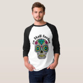 装飾抽象ドクロTシャツ Tシャツ (正面フル)