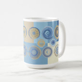 装飾抽象芸術サークルデザインコーヒーマグ コーヒーマグカップ (正面右)