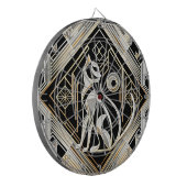 装飾抽象芸術ブラックキャットダーツボード ダーツボード (正面左)