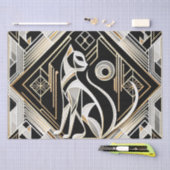 装飾抽象芸術ブラックキャットティッシュペーパー 薄葉紙 (クラフト)