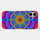 装飾抽象芸術花形 Case-Mate iPhoneケース (裏面 (横))