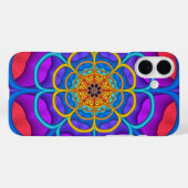 装飾抽象芸術花形 Case-Mate iPhoneケース (裏面 (横))