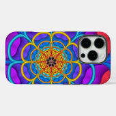 装飾抽象芸術花形 Case-Mate iPhoneケース (裏面 (横))