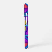 装飾抽象芸術花形 iPhone 16ケース (左側面)