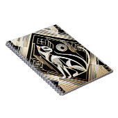 装飾抽象芸術黒猫ノート ノートブック (右側)