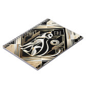 装飾抽象芸術黒猫ノート ノートブック (左側)