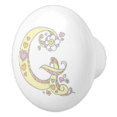 装飾文字Gモノグラムハンドルプルノブ セラミックノブ (右)