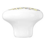 装飾文字Iモノグラムハンドルプルノブ セラミックノブ (側面)