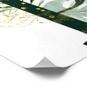 装飾文字P (熱帯葉付) ポスター (角)