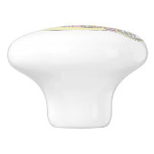 装飾文字Qモノグラムハンドルプルノブ セラミックノブ (側面)