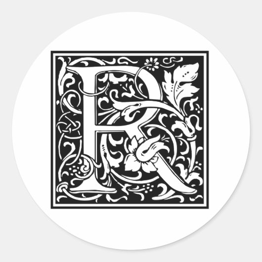 装飾文字R ラウンドシール (正面)