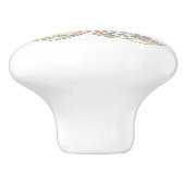 装飾文字Wハンドルモノグラムのノブ セラミックノブ (側面)