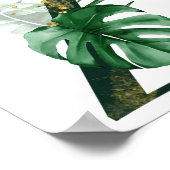 装飾文字Z (熱帯葉付) ポスター (角)