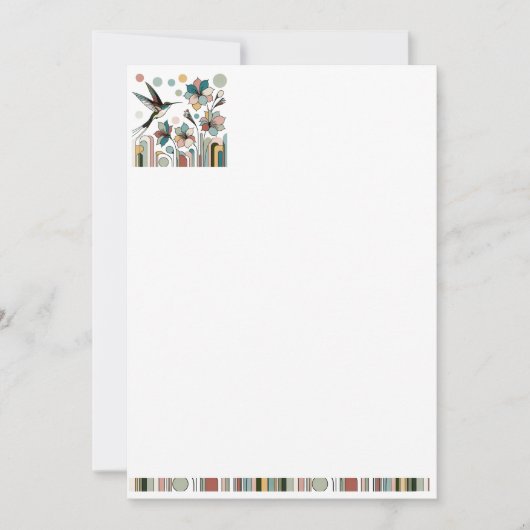 装飾文房具 招待状 (正面)