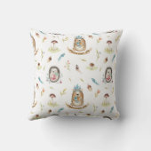 装飾枕を持つ森林動物 クッション (裏面)