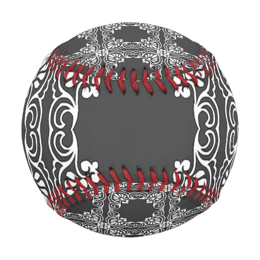 装飾枠 野球ボール (正面)