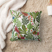 装飾植物と昆虫：シームレスなデザイン。 クッション (ブランケット)