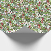 装飾植物と昆虫：シームレスなデザイン。 ラッピングペーパー (角)