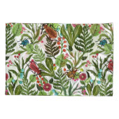 装飾植物と昆虫:シームレスなデザイン。 枕カバー (裏面)