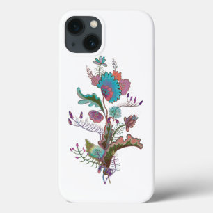 装飾植物イラストレーション iPhone 13ケース