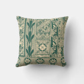 装飾植物性アールヌーボー模様 クッション (裏面)