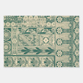 装飾植物性アールヌーボー模様 ラッピングペーパーシート (正面3)