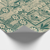 装飾植物性アールヌーボー模様 ラッピングペーパー (角)