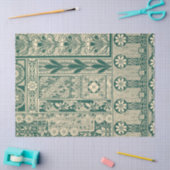 装飾植物性アールヌーボー模様 薄葉紙 (クラフト)