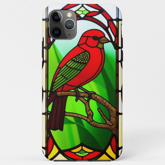 装飾模様はっきりしたの鳥絵 Case-Mate iPhoneケース (裏面)