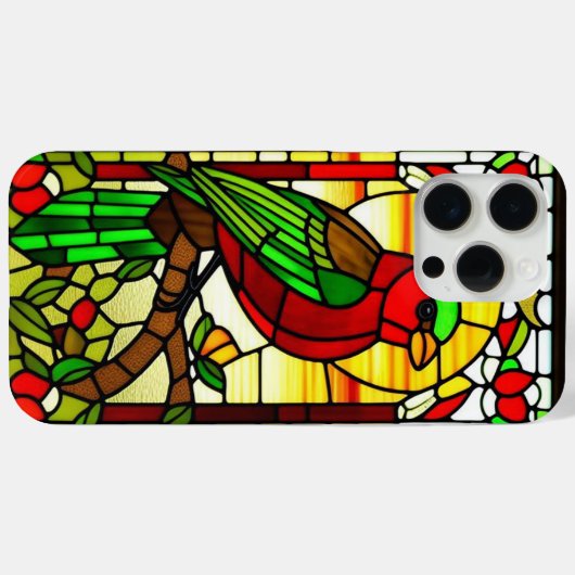 装飾模様はっきりしたの鳥絵 Case-Mate iPhoneケース (裏面 (横))