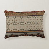 装飾模様を有する織機織物 アクセントクッション (正面)