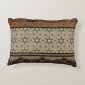 装飾模様を有する織機織物 アクセントクッション (裏面)