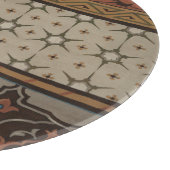 装飾模様を有する織機織物 カッティングボード (角)