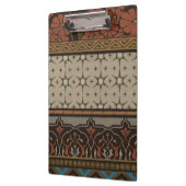 装飾模様を有する織機織物 クリップボード (左)