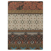 装飾模様を有する織機織物 クリップボード (裏面)