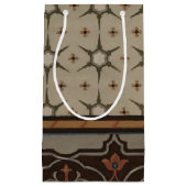 装飾模様を有する織機織物 スモールペーパーバッグ (正面)