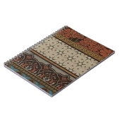 装飾模様を有する織機織物 ノートブック (左側)