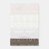 装飾模様を有する織機織物 ポストイット (正面)